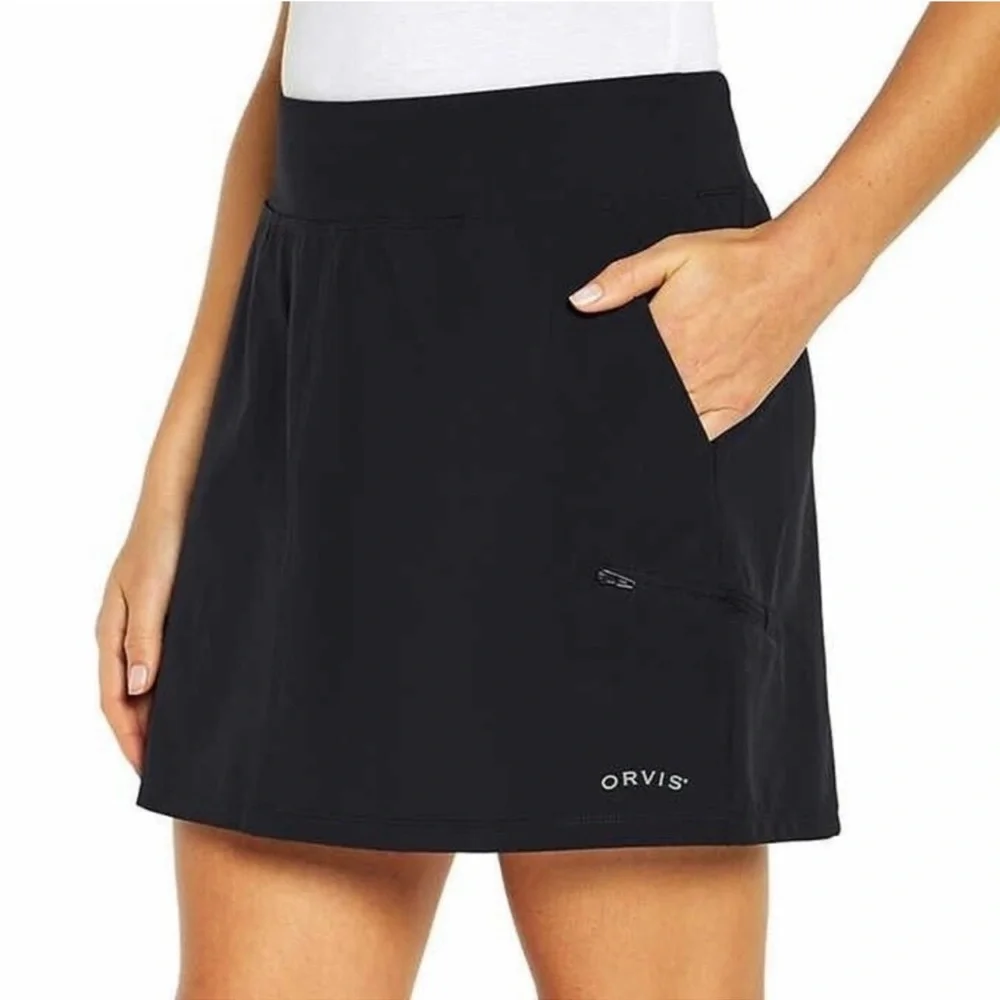 Orvis Black Skirt with built in Shorts with Pockets - Picture 1 of 6